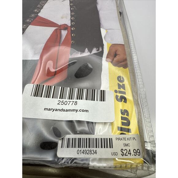 Spirit Halloween Costume Pirate Kit Adult 2X Plus - Picture 12 of 12